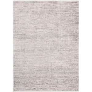 Dream Ivory/Gray 11 ft. x 16 ft. Striped Gradient Area Rug