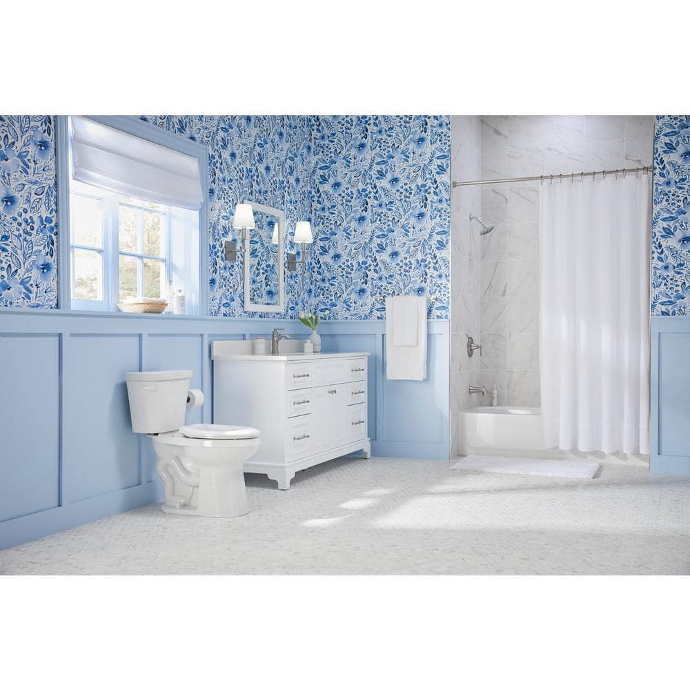 Brushed Nickel Wall Mounted Tub and Shower Trim Kit