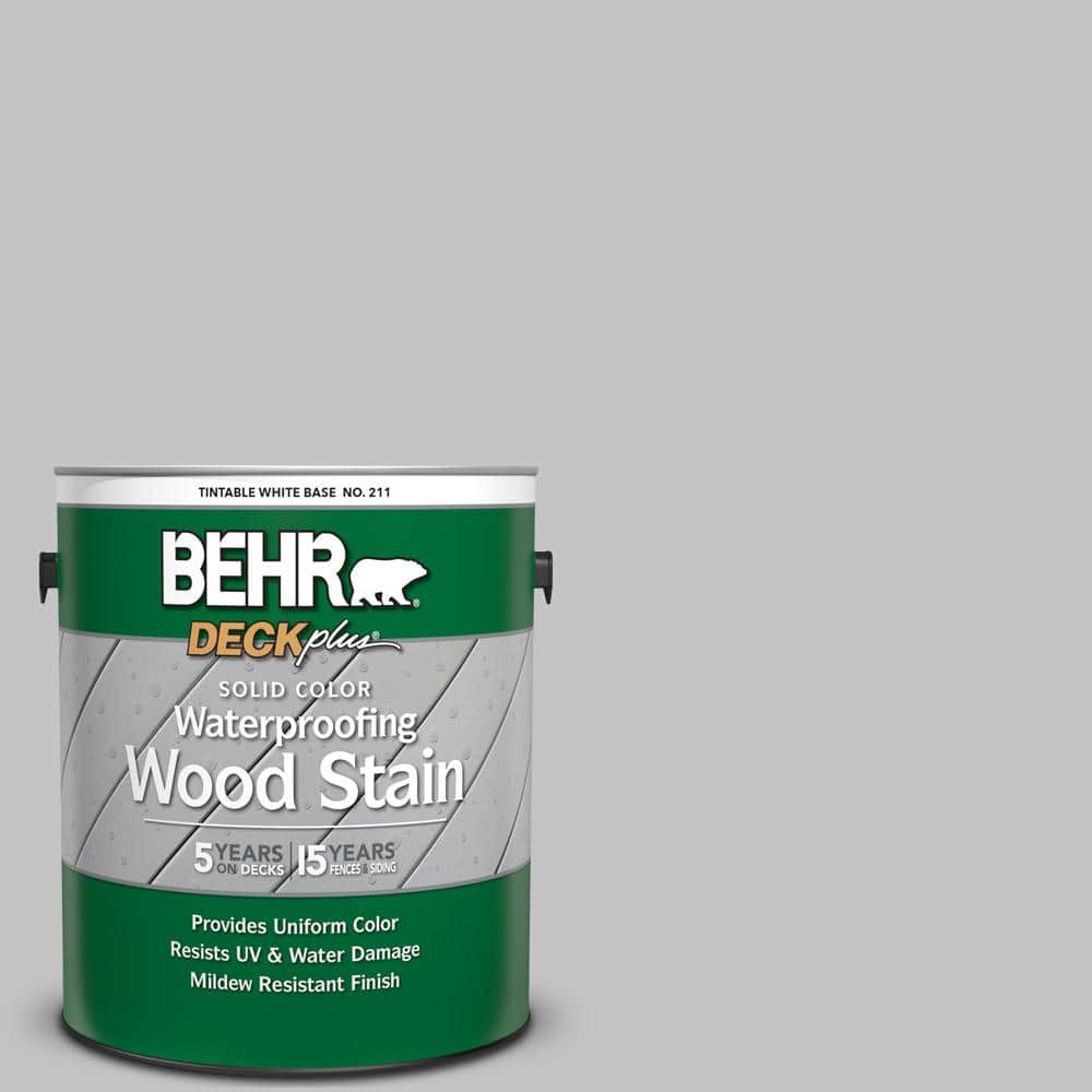 1 gal. #N520-2 Silver Bullet Solid Color Waterproofing Exterior Wood Stain