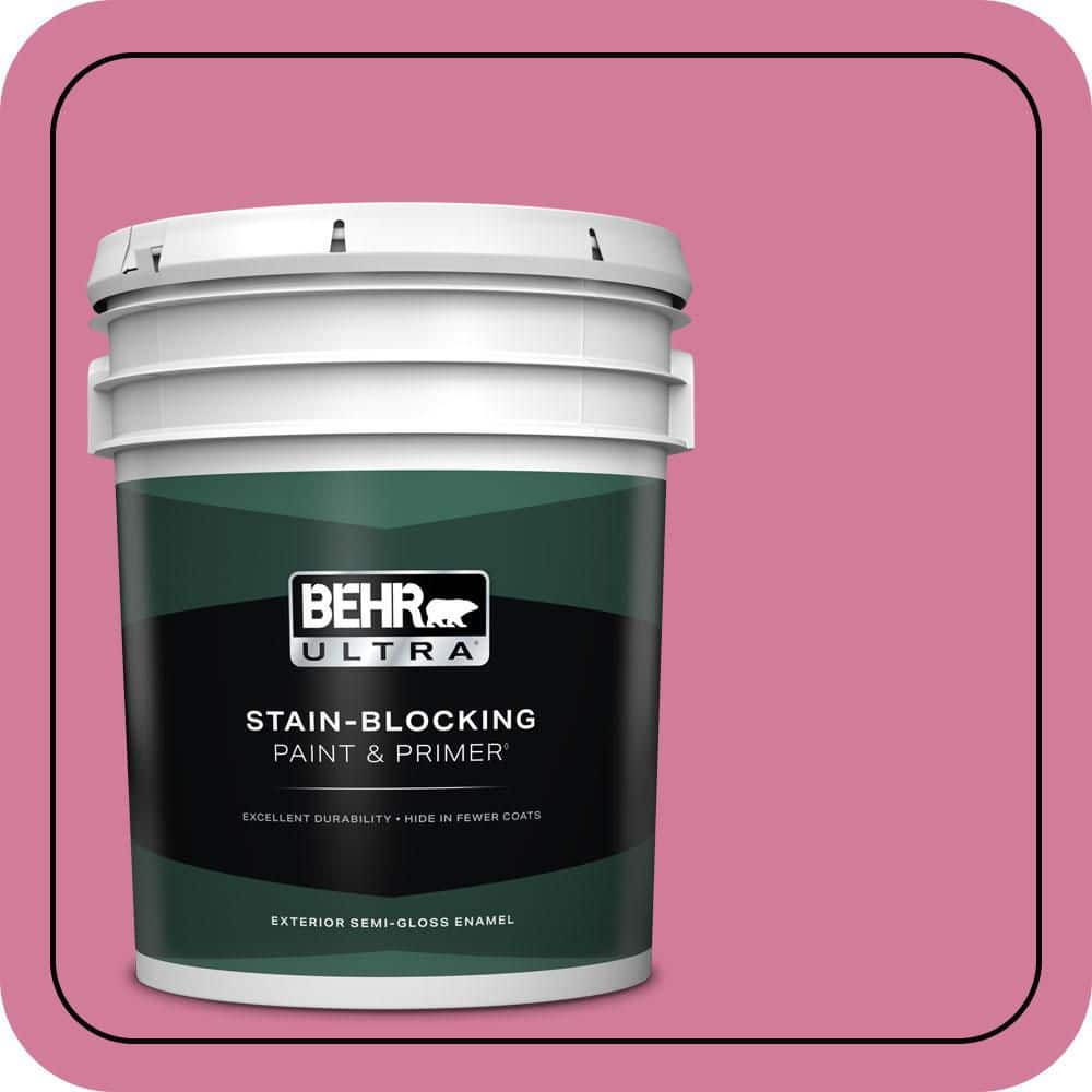 5 gal. #P130-5 Little Bow Pink Semi-Gloss Enamel Exterior Paint & Primer price history on PriceWatchPro