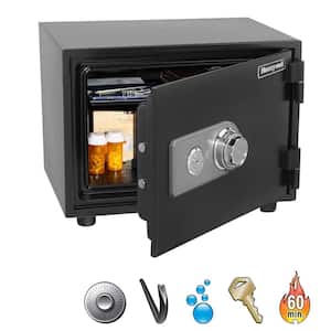 0.58 cu. ft. Fire Resistant Safe with Dual Combination and Key Lock Security