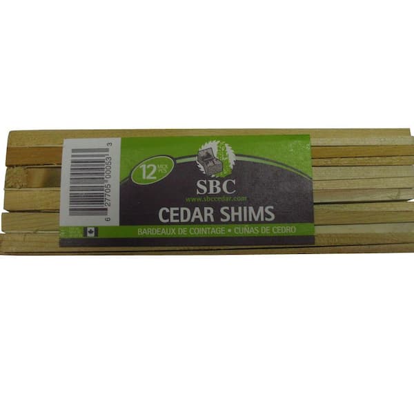 SBC 15 in. Cedar Wood Shims (12 Bundles per Box) 0801415