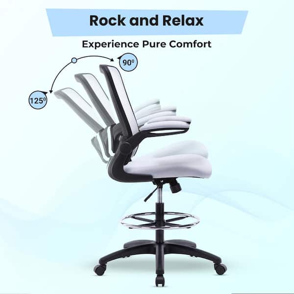 Office Chair With Air Lumbar Support FLEXISPOT Drafting Chair