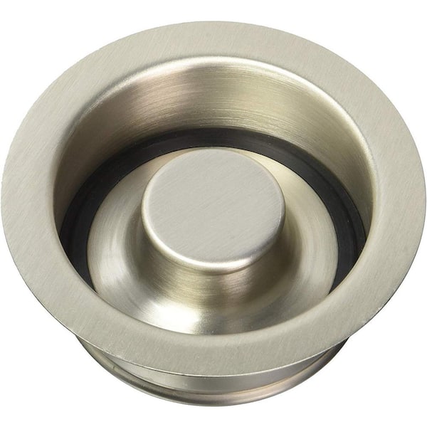 Westbrass Disposal Flange and Stopper in Satin Nickel