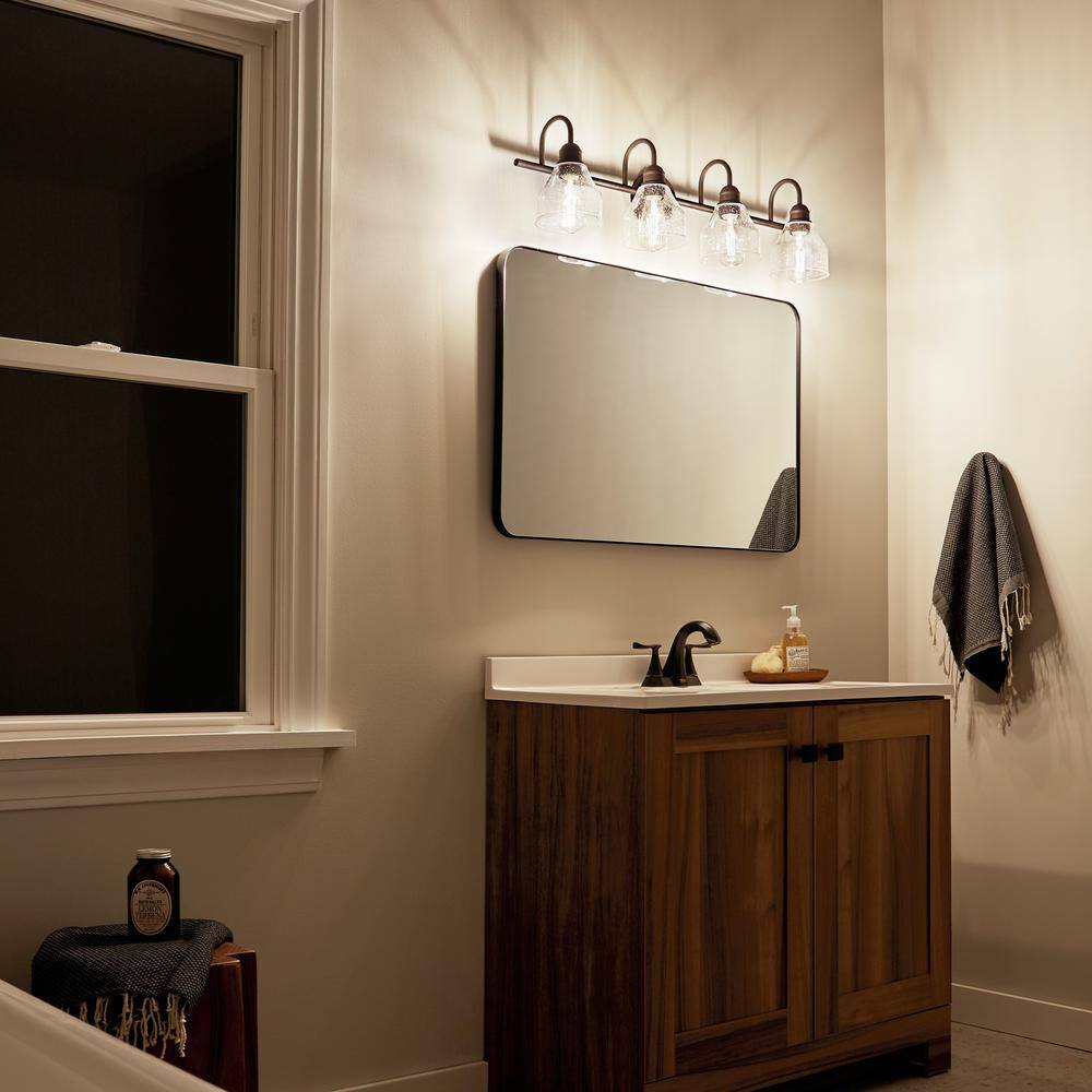 Transitional 33'' Distressed Bronze Wall Mounted Ambient Light Fixture