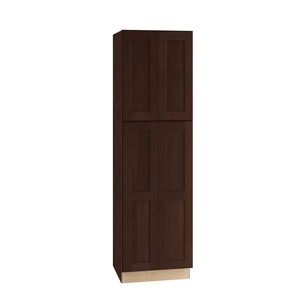 Newport 24 in. W x 24 in. D x 84 in. H Assembled Plywood Pantry Kitchen Cabinet in Manganite with Soft Close price history on PriceWatchPro