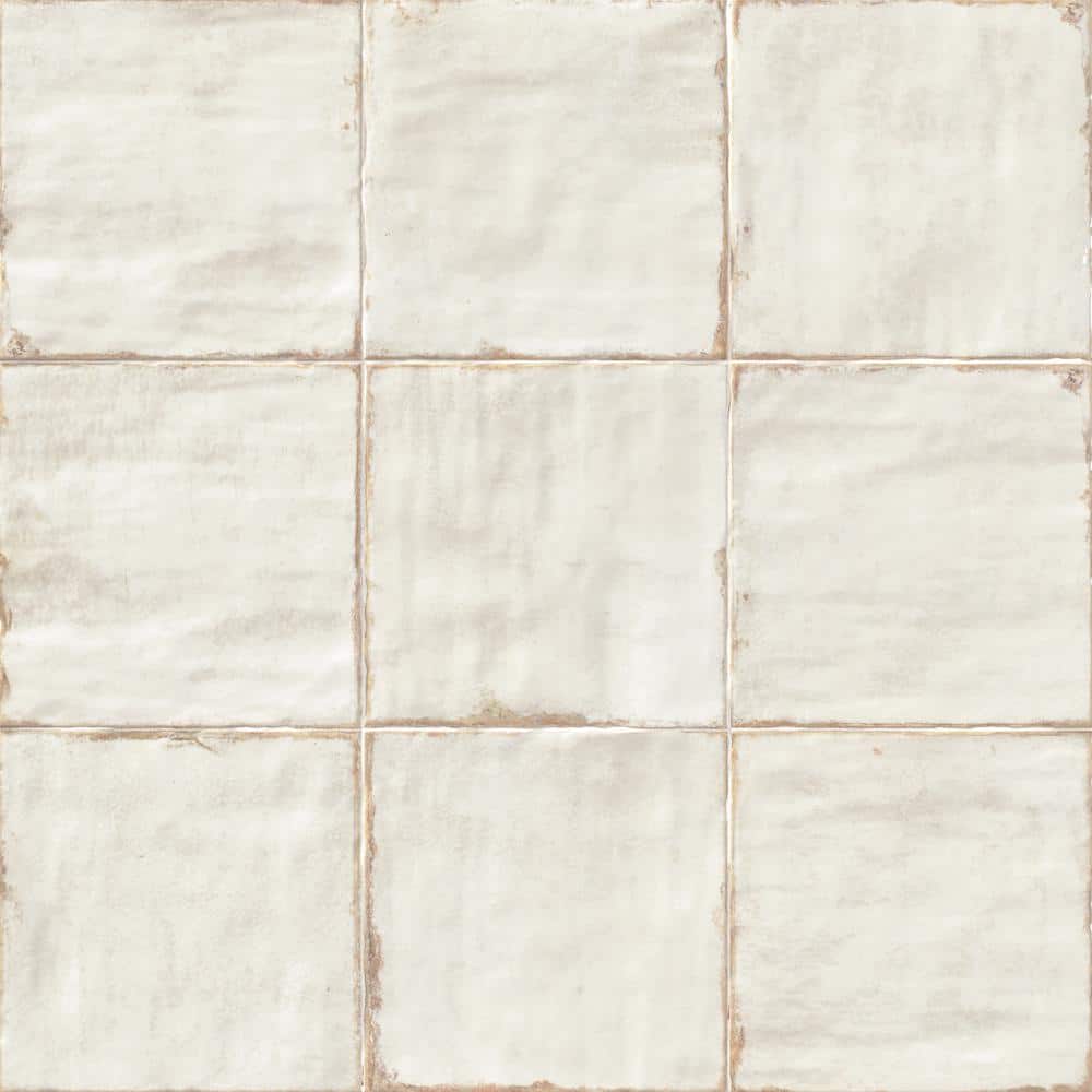 Angela Harris White 8" x 8" Ceramic Wall Tile