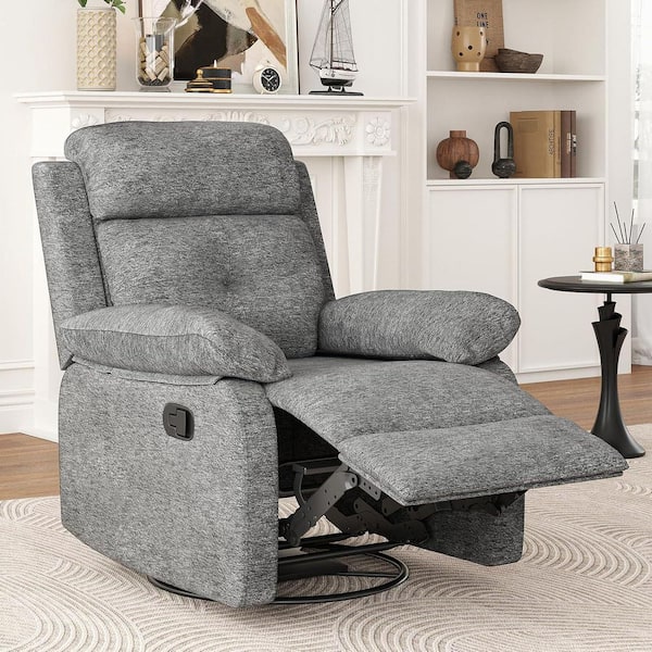 Lirago Limestone Foam Recliner with ‎Arm Rest and Cushion, Recliner Sofa for Living Room