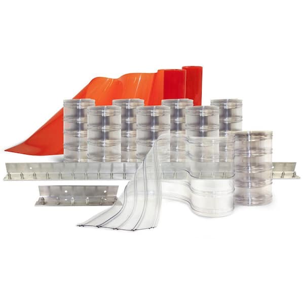 Aleco Scratch-Guard 5 ft. x 7 ft. PVC Strip Door Kit