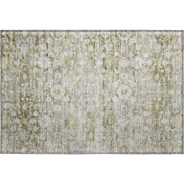 Addison Rugs Mayfield Premium Machine Washable Indoor/Outdoor Geometric AMF651 Taupe 1 ft. 8 in. x 2 ft. 6 in. Area Rug