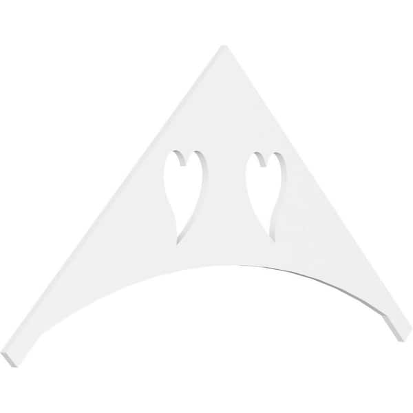 Ekena Millwork Winston 1 in. D x 36 in. W x 72 in. L Signature Urethane Gable Pediment