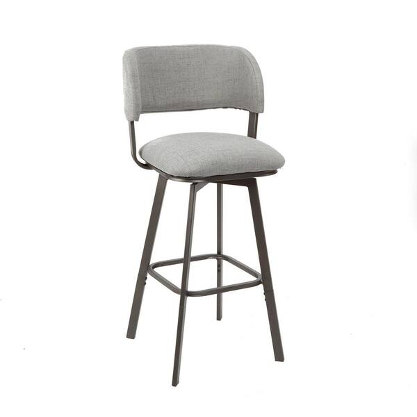 Silverwood Furniture Reimagined Adler, Grey Adjustable Bar Stools With Backs
