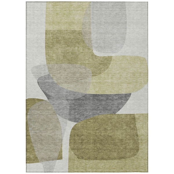 Addison Rugs Chantille Machine Washable Indoor/Outdoor Abstract ACN2121 Fern 3 ft. x 5 ft. Area Rug