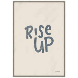 16 in. x 23.25 in. Rise Up II Neutral Valentine's Day Holiday Framed Canvas Wall Art