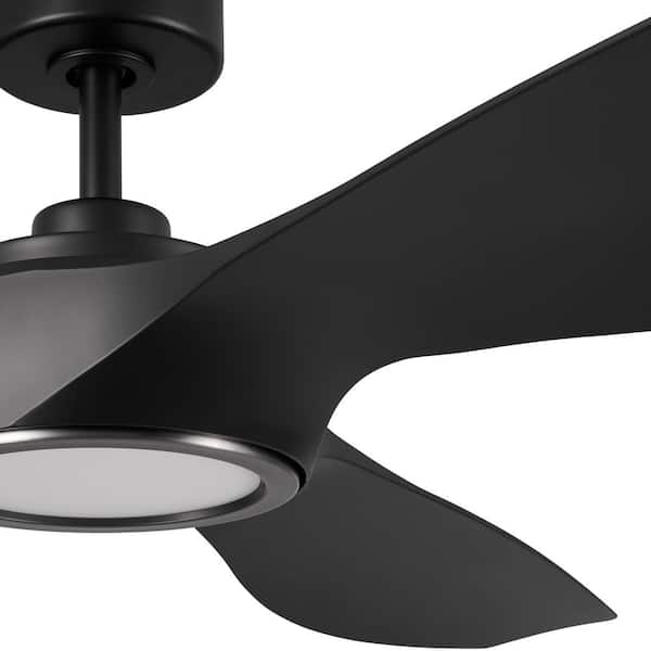 Hampton Bay Pembridge 66 in. Indoor/Covered Outdoor Matte Black
