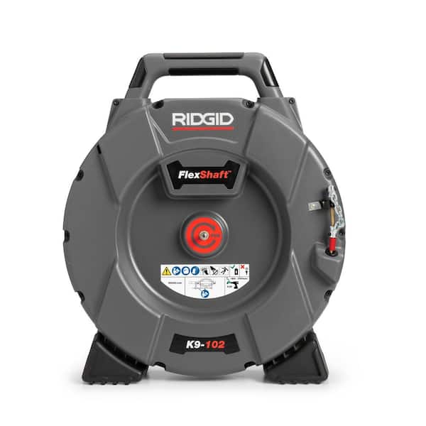 RIDGID K9-102 FlexShaft Wall-to-Wall Professional Drain Cleaning Machine 1/4 in. x 50 ft. Designed for 1-1/4 in. to 2 in. Pipes