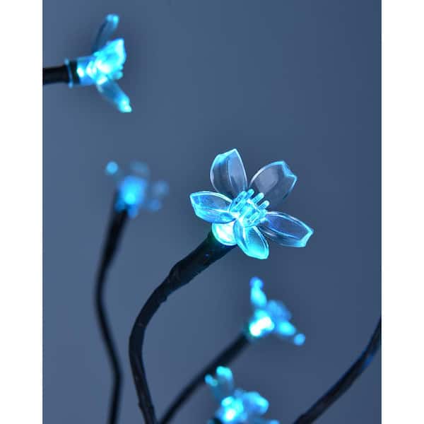 2 pcs 18" LED Lights BLUE Cherry Blossom TREES Wedding Party Decorations 
