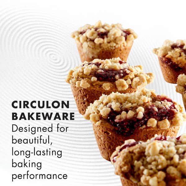 Circulon 12-Cup Gray Nonstick Bakeware Muffin Pan 47482 - The Home Depot