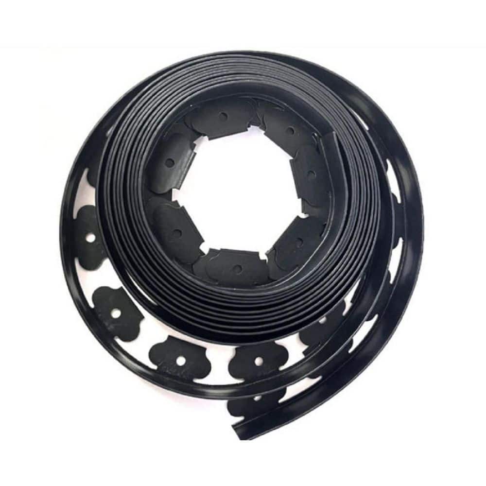 2 in. x 60 ft. Plastic Landscape Edging with 60-Piece Spikes, No Dig Design Flexible Garden Border for Lawn, Black price history on PriceWatchPro