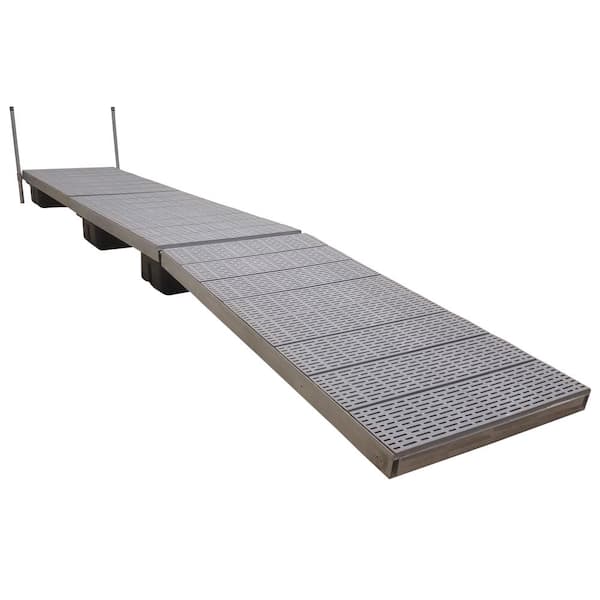 Patriot Docks 24' Low Profile Floating Dock with Poly Decking