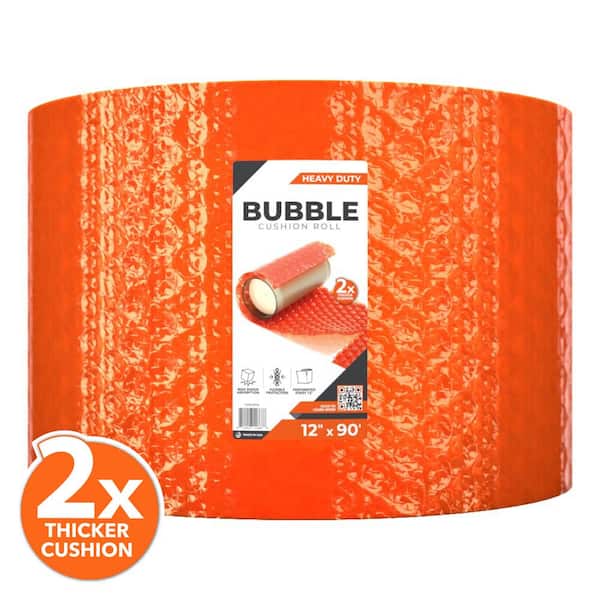 12 in. x 100 ft. Orange Heavy Duty Bubble Cushion