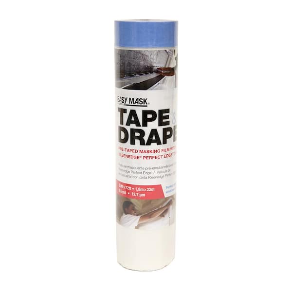TRIMACO Easy Mask Tape & Drape with PerfectEdge Tape 1.8m x 22m