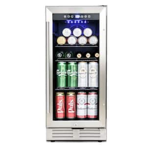 15 in. 120-Bottles Wine and 120 Cans Beverage Cooler with Adjustable Shelves