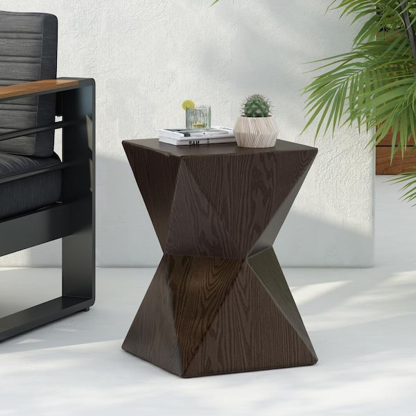 CHRISTOPHER KNIGHT HOME Nature Concrete Square Patio Outdoor End Table