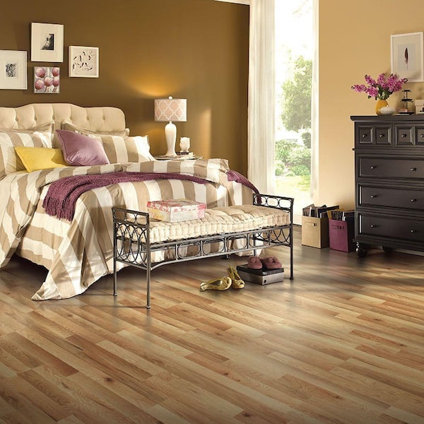 XP Haley Oak 10 mm T x 7.4 in. W Water Resistant Laminate Wood Flooring (19.63 sq. ft./case)