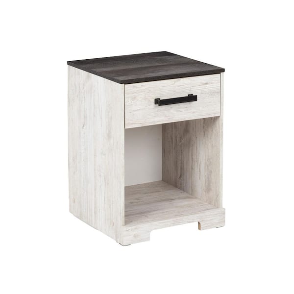 Signature DESIGN BY ASHLEY Shawburn White 1 Drawer Nightstand