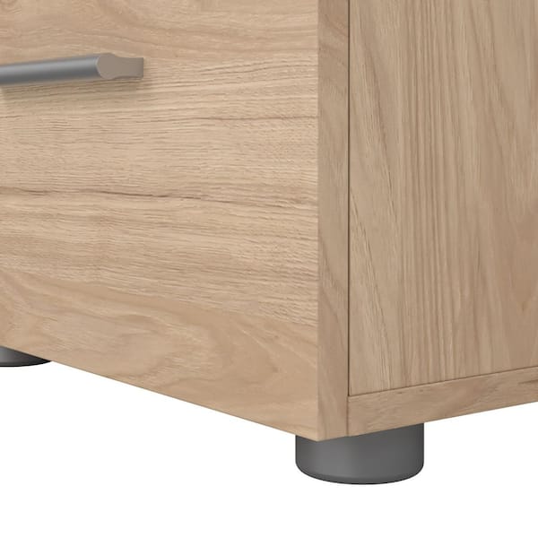 Tvilum Austin Hickory 2-Drawer 15.75 in. W Nightstand 70070hl
