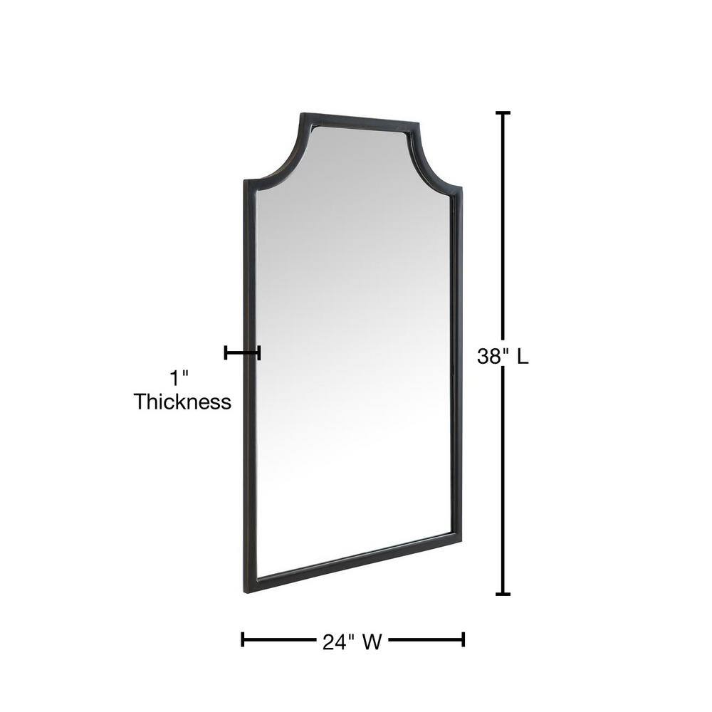 Pagoda-Styled Oil Rubbed Bronze Wall Mirror 42.5"