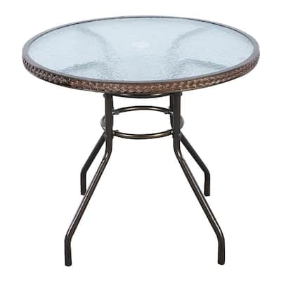 Round Patio Tables Patio Furniture The Home Depot