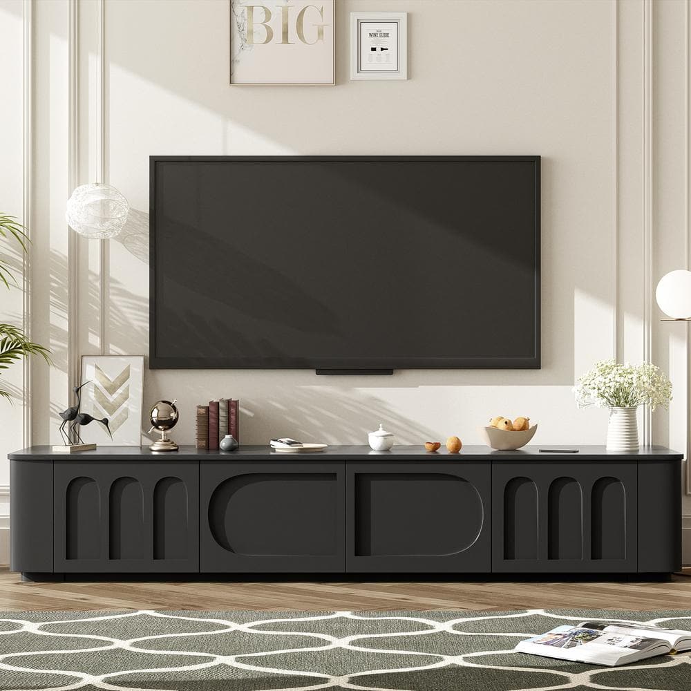 JUJABU 70.9 in. TV Stand Modern Entertainment Center Media Console with — free download