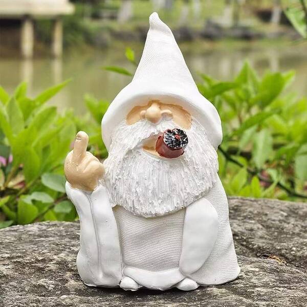 Funny Garden Gnomes Outdoor Statues YNLIN73 - The Home Depot