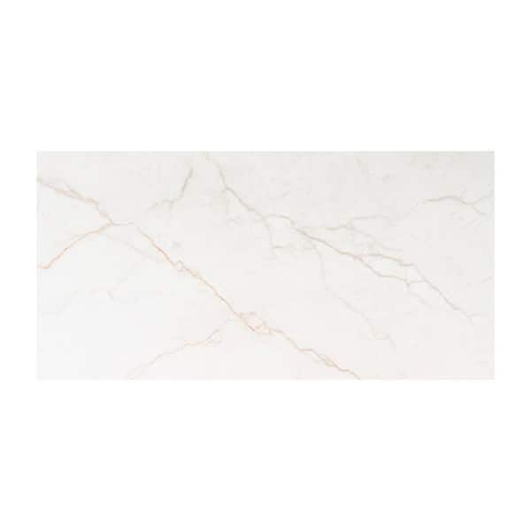 Briella Gold 24 in. x 48 in. Matte Porcelain Marble Look Floor and Wall Tile (27 cases/432 sq. ft./Pallet)