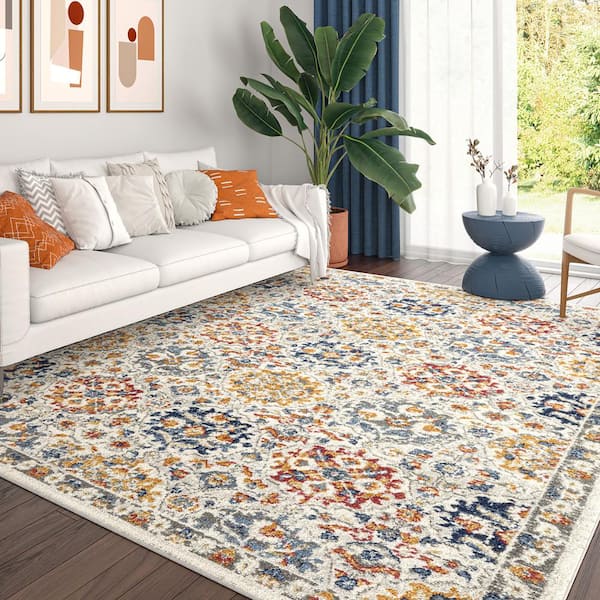 Chelsea Cream 8 ft. x 10 ft. Oriental Indoor Area Rug