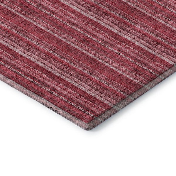 Mayfield Premium Machine Washable Abstract AMF982 Pink 3 ft. x 5 ft. Area Rug