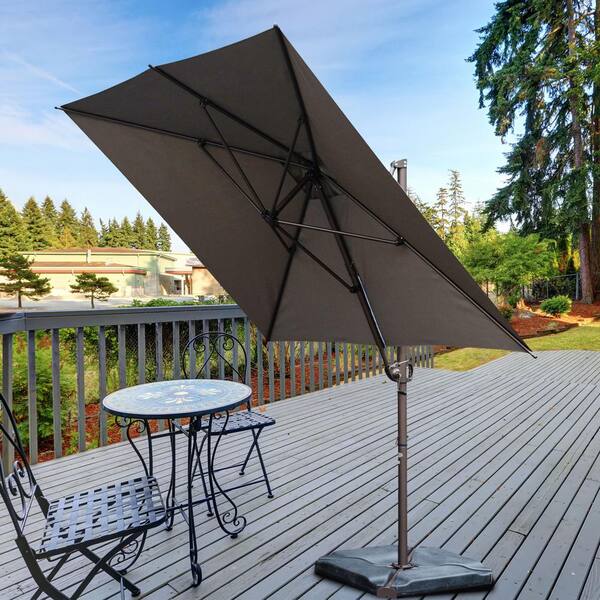 Abba Patio 10 Feet Offset Cantilever Umbrella Outdoor Hanging Patio Ideas