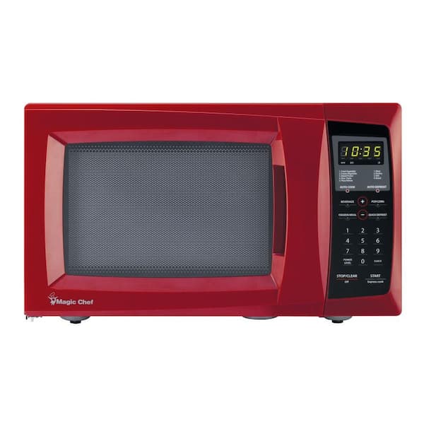 Magic Chef 0.9 cu. ft. Countertop Microwave in Red