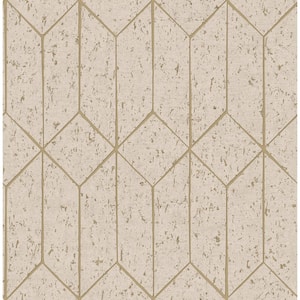 Hayden Cream Concrete Trellis Paper Non-Pasted Textured Wallpaper