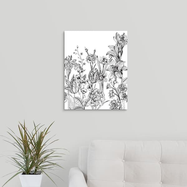 GreatBigCanvas "Flower Garden II" by Circle Kids Canvas Wall Art