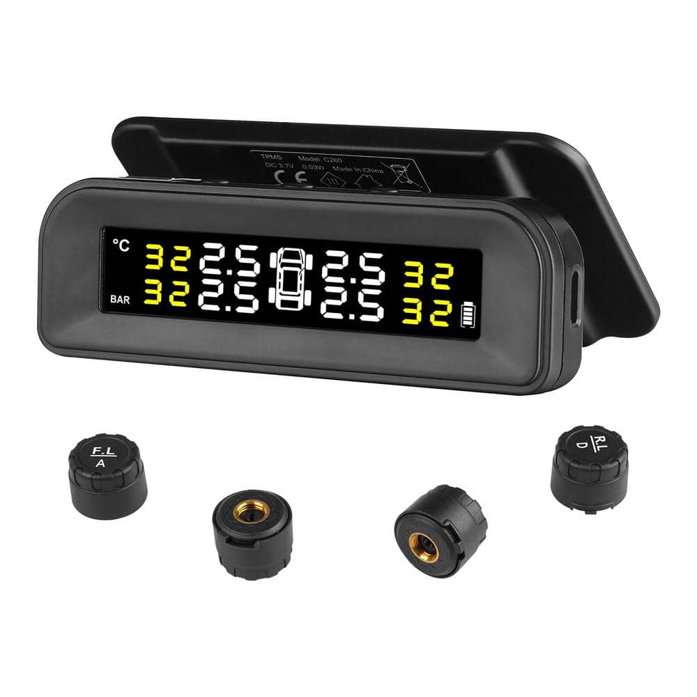 Capteur De Pression Pneus Bluetooth TPMS - Surveillance En Temps Réel Pour Voiture, SUV, Camionnette - Compatible Android Et IOS