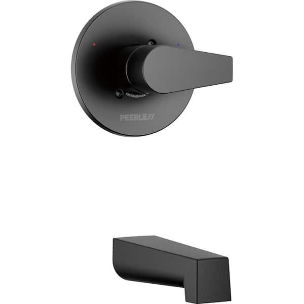 Xander 1-Handle Wall Mount Tub Trim Kit in Matte Black (Valve not Included)