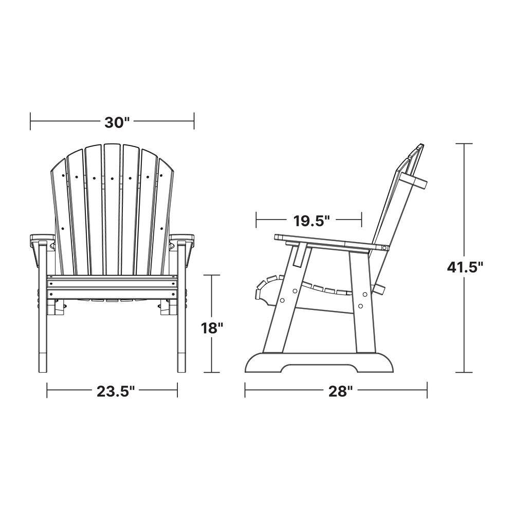 Cherrywood High Fan Back Outdoor Armchair