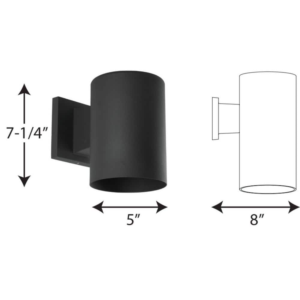 Black Bronze Cylinder Dimmable Wall Sconce