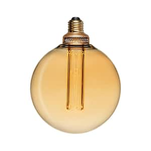 20-Watt Equivalence G125 UL Dimmable Laser Cut Classic Pattern E26 LED Light Bulb, 2000K Amber (1-Bulb)