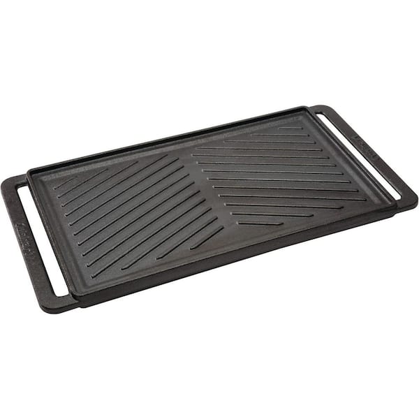 Cast Iron Griddle Gas Grill Bbq Meat Pan Tray Plate Accessories Stove Top  Grilling