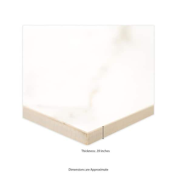 MSI Alexandra White 12 in. x 24 in. Matte Porcelain Marble Look Floor and  Wall Tile (2 sq. ft./Each) NHDALEX12X24 - The Home Depot