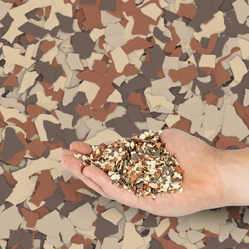 Decorative Flecks 6 lbs. Khaki Tan Texture and Non Skid Paint Texture Addit
